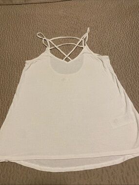 Women’s White Strappy Tank Top